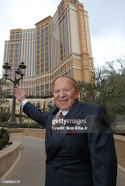 Multi-billionaire Sheldon Adelson at The Palazzo Las Vegas, his newest casino-hotel on the Las Vegas Strip, January 8, 2008 in Las Vegas, Nevada.