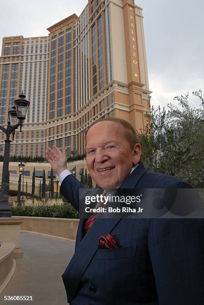 Multi-billionaire Sheldon Adelson at The Palazzo Las Vegas, his newest casino-hotel on the Las Vegas Strip, January 8, 2008 in Las Vegas, Nevada.