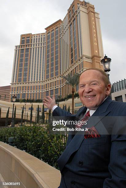 Multi-billionaire Sheldon Adelson at The Palazzo Las Vegas, his newest casino-hotel on the Las Vegas Strip, January 8, 2008 in Las Vegas, Nevada.