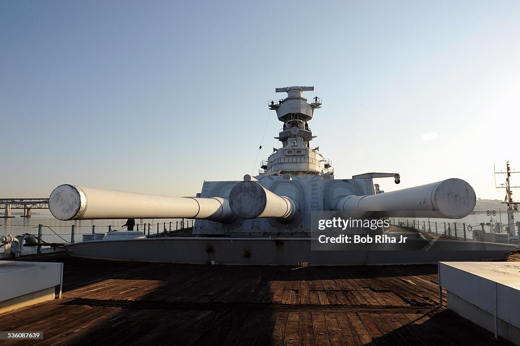 Battleship USS IOWA moved from mothball fleet
