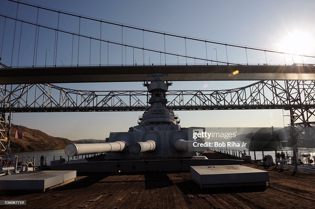 Battleship USS IOWA moved from mothball fleet