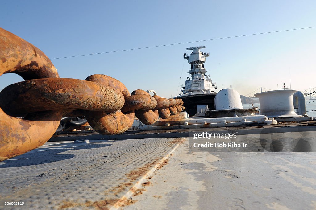 Battleship USS IOWA moved from mothball fleet