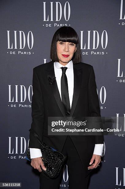 Chantal Thomass attends the Paris Merveilles', Lido New Revue : The Show At Opening Gala In Paris at Le Lido on April 8, 2015 in Paris, France.