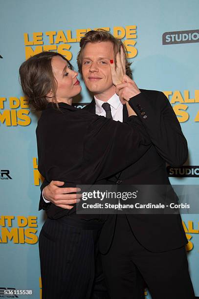Actress Anne Marivin and Actor and Director Alex Lutz attend 'Le Talent De Mes Amis' Paris Premiere At Bobino on May 4, 2015 in Paris, France.