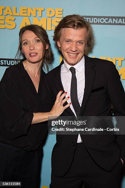 Actress Anne Marivin and Actor and Director Alex Lutz attend 'Le Talent De Mes Amis' Paris Premiere At Bobino on May 4, 2015 in Paris, France.