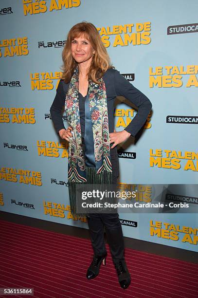 Actress Florence Pernel attends 'Le Talent De Mes Amis' Paris Premiere At Bobino on May 4, 2015 in Paris, France.