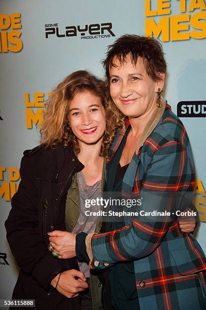 Singer Caroline Loeb and her daughter Louise attend 'Le Talent De Mes Amis' Paris Premiere At Bobino on May 4, 2015 in Paris, France.