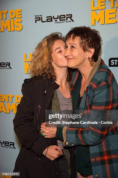 Singer Caroline Loeb and her daughter Louise attend 'Le Talent De Mes Amis' Paris Premiere At Bobino on May 4, 2015 in Paris, France.