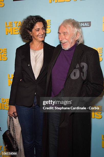 Actor Pierre Richard and his wife Ceyla Lacerda attend 'Le Talent De Mes Amis' Paris Premiere At Bobino on May 4, 2015 in Paris, France.