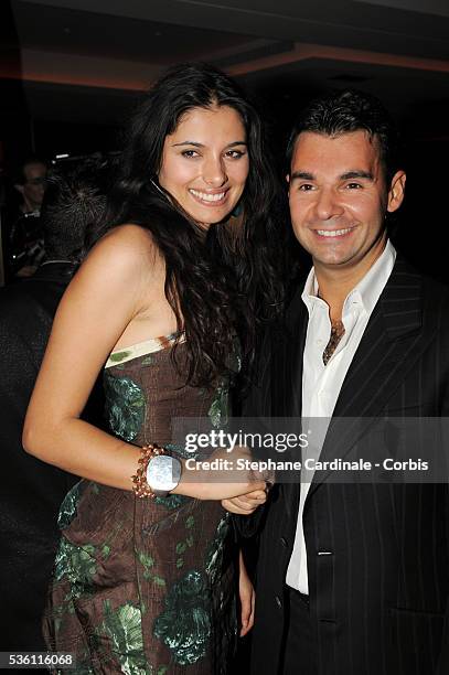 Gabriella Wright and Antoine Chevanne attend the Opening Party of the "Black Legend" Club in Monaco.