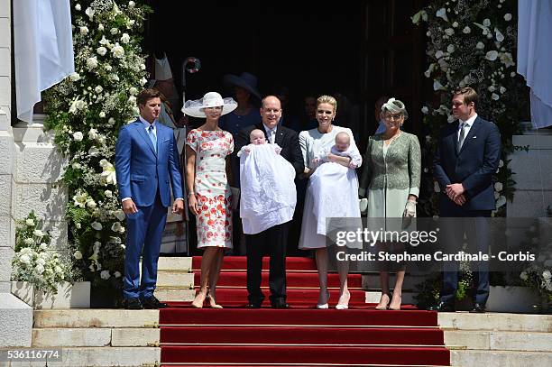 Mr Gareth Wittstock et Mrs Nerine Pienaar, Princess Caroline of Hanover, Prince Albert II of Monaco, Princess Charlene of Monaco, Diane de Polignac...