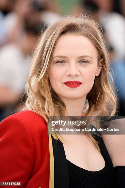 Sara Forestier attends the "La Tete Haute" Photocall during the 68th Cannes Film Festival