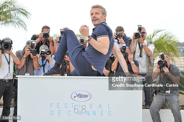 Lambert Wilson attends the Master of Ceremonies Photocall during the 68th Cannes Film Festival