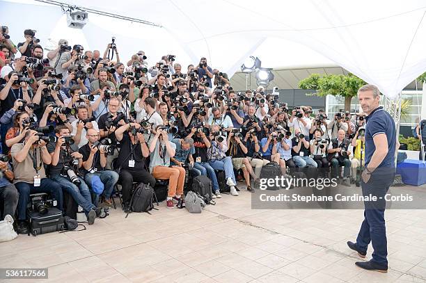 Lambert Wilson attends the Master of Ceremonies Photocall during the 68th Cannes Film Festival