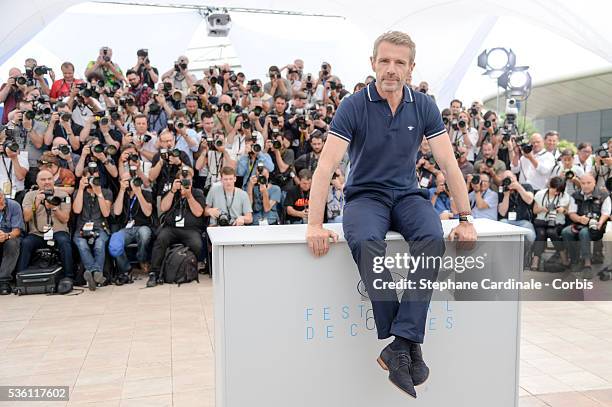 Lambert Wilson attends the Master of Ceremonies Photocall during the 68th Cannes Film Festival