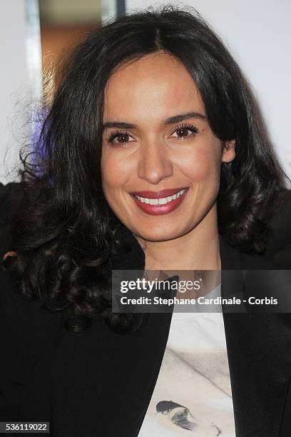 Amelle Chahbi attend the premiere of "Les Barons" in Paris.