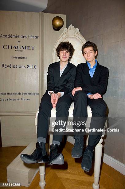 Vincent Lacoste and Anthony Sonigo attend Chaumet's Cocktail Party and Dinner for Cesar's Revelations 2010.