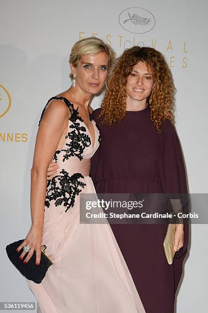 Melita Toscan du Plantier and guest attend the Opening Ceremony dinner during the 68th annual Cannes Film Festival on May 13, 2015 in Cannes, France.