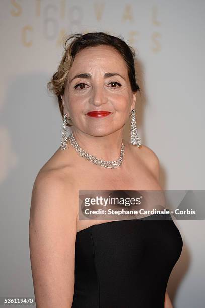 Dominique Blanc attends the Opening Ceremony dinner during the 68th annual Cannes Film Festival on May 13, 2015 in Cannes, France.