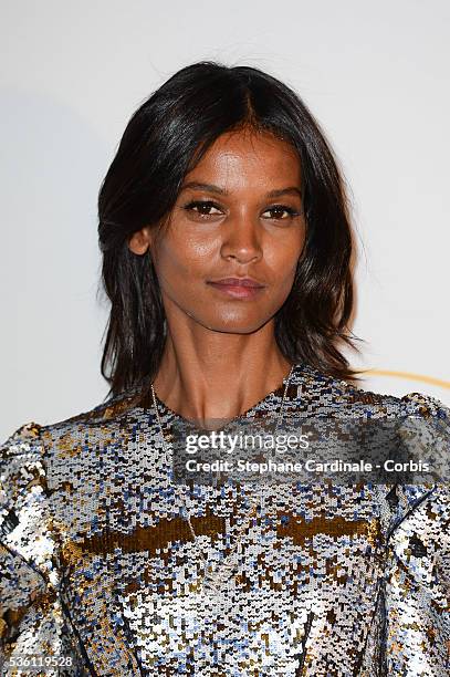 Liya Kebede attends the Opening Ceremony dinner during the 68th annual Cannes Film Festival on May 13, 2015 in Cannes, France.