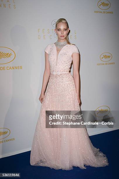 Tanya Dziahileva attend the Opening Ceremony dinner during the 68th annual Cannes Film Festival on May 13, 2015 in Cannes, France.