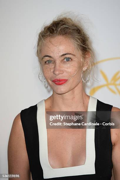 Emmanuelle Beart attends the Opening Ceremony dinner during the 68th annual Cannes Film Festival on May 13, 2015 in Cannes, France.