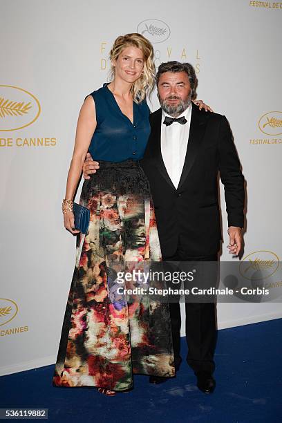 Alice Taglioni and guest attend the Opening Ceremony dinner during the 68th annual Cannes Film Festival on May 13, 2015 in Cannes, France.