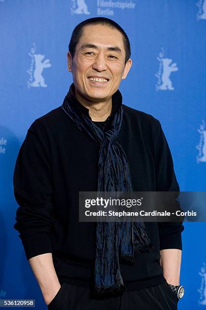 Director Zhang Yimou at the photo call of "San Qiang Pai An Jing Qi" during the 60th Berlin International Film Festival.