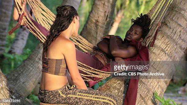 Not Going Down Without a Fight" -- Michele Fitzgerald and Cydney Gillon during the finale episode of SURVIVOR: KAOH RONG -- Brains vs. Brawn vs....