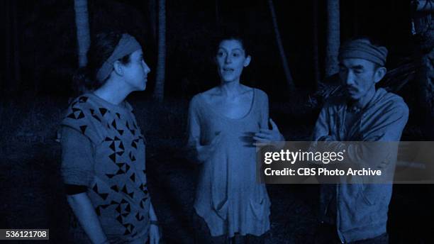 Not Going Down Without a Fight" -- Aubry Bracco, Michele Fitzgerald and Tai Trang during the finale episode of SURVIVOR: KAOH RONG -- Brains vs....