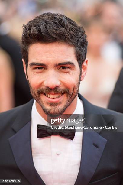 Tahar Rahim attends the "Irrational Man" Premiere during the 68th Cannes Film Festival