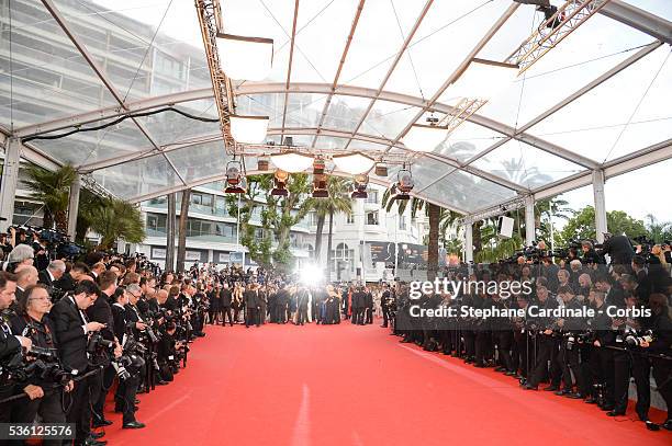 Atmosphere - attends the "Irrational Man" Premiere during the 68th Cannes Film Festival