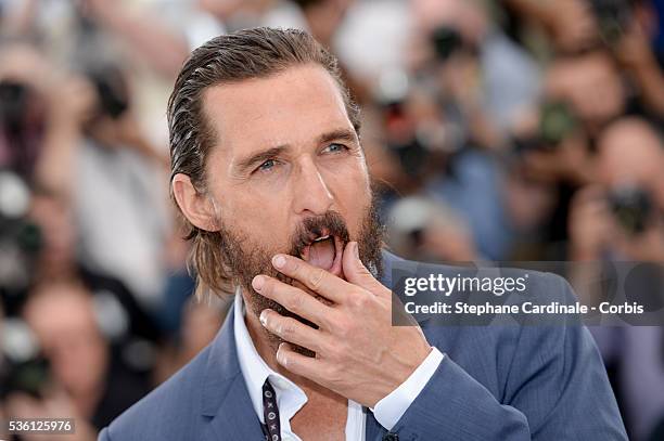 Matthew McConaughey attends the "The Sea of Trees" Photocall during the 68th Cannes Film Festival