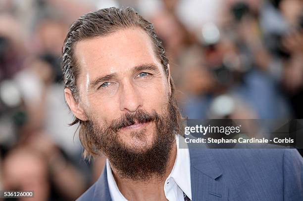 Matthew McConaughey attends the "The Sea of Trees" Photocall during the 68th Cannes Film Festival