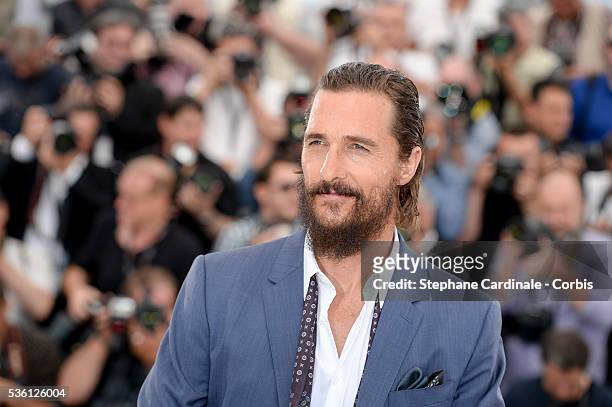 Matthew McConaughey attends the "The Sea of Trees" Photocall during the 68th Cannes Film Festival
