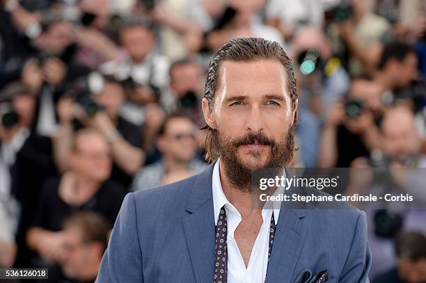 Matthew McConaughey attends the "The Sea of Trees" Photocall during the 68th Cannes Film Festival