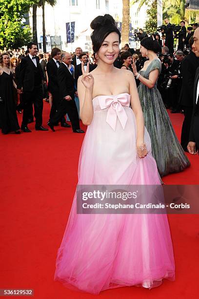 Li Feier attends the premiere of 'The tree' during the 63rd Cannes International Film Festival.