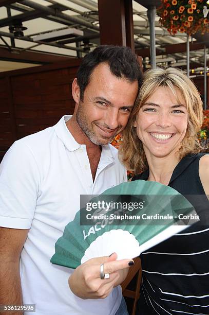Nicolas Deuil and Nathalie Vincent at Roland Garros Village.