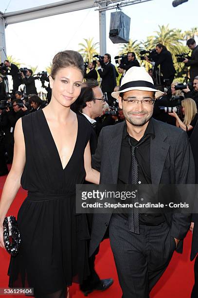 Djamel Bensalah and a guest attend the premiere of 'The tree' during the 63rd Cannes International Film Festival.