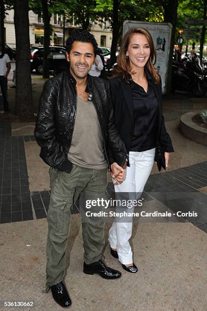 Jamel Debbouze and Melissa Theuriau attend the "Culture and Diversity" Foundation 4 Th Anniversary.