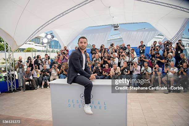 Lambert Wilson attends the "Enrages" Photocall during the 68th annual Cannes Film Festival