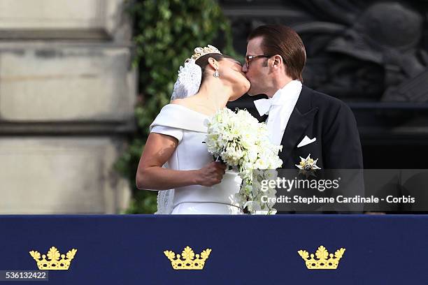 Crown Princess Victoria of Sweden, Duchess of Västergötland, and her husband Prince Daniel, Duke of Västergötland, meet the general public as they...