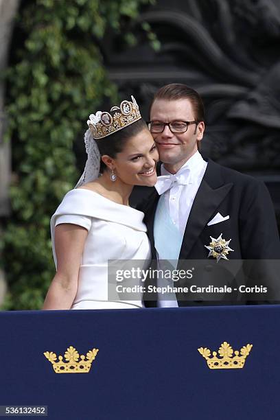 Crown Princess Victoria of Sweden, Duchess of Västergötland, and her husband Prince Daniel, Duke of Västergötland, meet the general public as they...