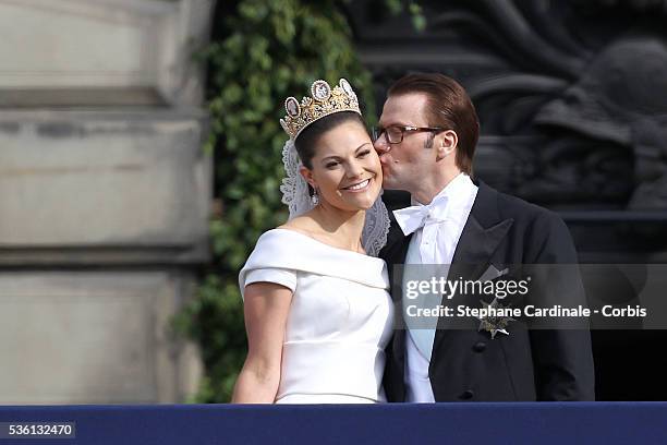 Crown Princess Victoria of Sweden, Duchess of Västergötland, and her husband Prince Daniel, Duke of Västergötland, meet the general public as they...