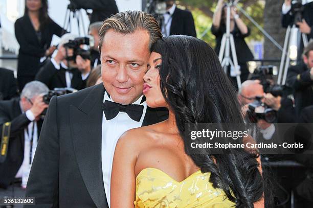 Ayem Nour and boyfriend Vincent attends the "Inside Out" Premiere during the 68th annual Cannes Film Festival