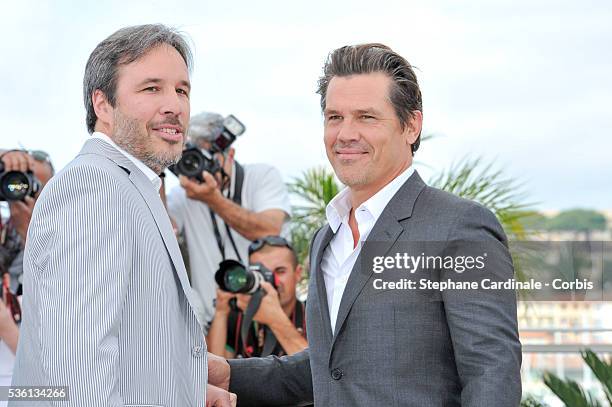 Basil Iwanyk and Josh Brolin attends the "Sicario" Photocall during the 68th Cannes Film Festival