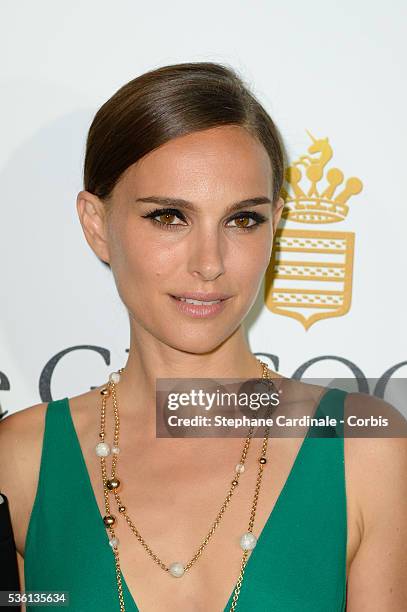 Natalie Portman attends at the De Grisogono "Divine In Cannes" Dinner Party at Hotel du Cap-Eden-Roc during the 68th Cannes Film Festival