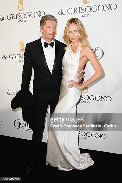 Natasha Poly and Peter Bakker attends at the De Grisogono "Divine In Cannes" Dinner Party at Hotel du Cap-Eden-Roc during the 68th Cannes Film...