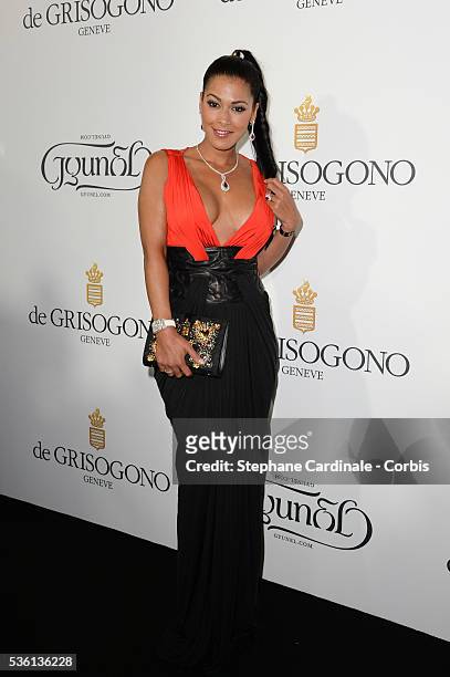 Ayem Nour attends at the De Grisogono "Divine In Cannes" Dinner Party at Hotel du Cap-Eden-Roc during the 68th Cannes Film Festival
