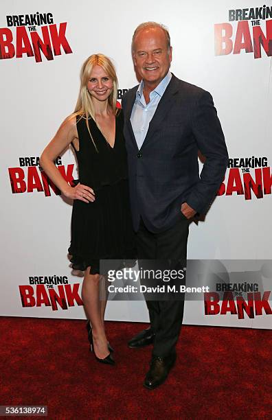 Kayte Walsh and Kelsey Grammer attend the UK gala screening of "Breaking The Bank" at Empire Leicester Square on May 31, 2016 in London, England.